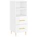 Credenza Bianco Lucido 34,5x34x90 Cm In Legno Multistrato - Foto miniatura 2