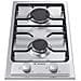 Piano Cottura CHW23X) a Gas 2 Fuochi Gas Colore Acciaio Inossidabile - Foto miniatura 2