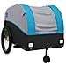 Rimorchio Da Bici Nero E Blu 45 Kg In Ferro - Foto miniatura 5