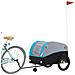 Rimorchio Da Bici Nero E Blu 45 Kg In Ferro - Foto miniatura 7