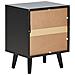 Comodino 2 Cassetti Opoco Nero - Foto miniatura 6