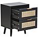 Comodino 2 Cassetti Opoco Nero - Foto miniatura 10