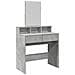 Toeletta Con Specchio Grigio Cemento 80x41x144,5 Cm - Foto miniatura 2