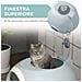Lettiera per Gatti Chiusa con Vassoio Estraibile, 2 Ingressi e Paletta, 47x55x44cm, Azzurro - Foto miniatura 5