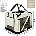 Trasportino Per Cani E Gatti, Trasportino Per Animali Domestici Taglia S Gabbia Pieghevole Cani E Gatti, Dimensioni L50xp34xh36 (beige) - Foto miniatura 7