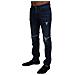 Jeans Skinny In Denim Strappato Di Cotone Blu - It44 - Xs - Foto miniatura 2