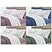 Completo Lenzuola Letto 100% Cotone Made Italy 3027 Disegno Dandy Piazza E Mezza Blu - Foto miniatura 2