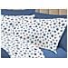 Completo Lenzuola Letto 100% Cotone Made Italy 3027 Disegno Dandy Piazza E Mezza Blu - Foto miniatura 3