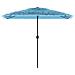 Ombrellone Giardino Con Palo In Acciaio Blu 300x200x250 Cm - Foto miniatura 3