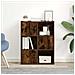 Libreria Rovere Fumo 60x24x76,5 Cm In Legno Multistrato - Foto miniatura 3