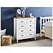 Cassettiera A 5 Cassetti Shillington Legno Di Pino Bianco - Foto miniatura 1
