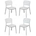 Hazel - Set 4 Sedie In Polipropilene Impilabili - Foto miniatura 1