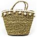 Borsa Mare Borsone Grande Spiaggia Piscina Beach Intrecciata Cool Borsa Pon Pon - Foto miniatura 1