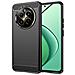 Custodia B-case Tpu Silicone Cover Case Per Realme 12 Plus 5g Carbon Metal Black - Foto miniatura 1