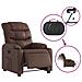 Poltrona Reclinabile Elettrica Marrone in Similpelle - Foto miniatura 6