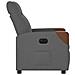 Poltrona Elettrica Reclinabile Grigio Scuro in Tessuto - Foto miniatura 6