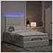 Struttura Letto Pouf con Materassi 120x190 cm Velluto - Foto miniatura 3