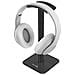 Supporto Da Scrivania Per Cuffie Design Audio Minimalista, Nero - Foto miniatura 1
