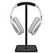 Supporto Da Scrivania Per Cuffie Design Audio Minimalista, Nero - Foto miniatura 8