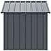 Casetta per Cani con Tetto Nero 117x103x102 cm Acciaio Zincato - Foto miniatura 4