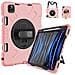 Custodia Per Ipad Pro 3/2/1 11"" Con Supporto E Alloggiamento Per Stilo Rosa - Foto miniatura 1