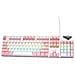 Tastiera Meccanica Cablata Retroilluminata Arcobaleno Interruttore Blu Hot-swappable 104 Tasti White+pink - Foto miniatura 3