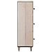 Credenza Bianco 40 x 33 x 110 cm legno massello di mango - Foto miniatura 4
