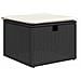 Set Divano da Giardino 6 pcs Nero 55 x 62 x 69 cm Poly Rattan - Foto miniatura 6