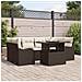 Set Divano da Giardino 7 pcs Marrone 100 x 55 x 73 cm - Foto miniatura 2