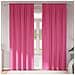Tende con tende 2 pcs Rosa Vivo 225x140cm Poliestere - Foto miniatura 2