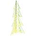 Albero di Natale con 160 LED Bianco caldo 150 cm PET - Foto miniatura 1