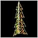 Albero di Natale con 160 LED Bianco caldo 150 cm PET - Foto miniatura 3