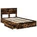 Letto con Contenitore con testiera Rovere fumé 120 x 190 cm - Foto miniatura 5