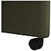 Sedie da Pranzo con Ruote 2 pcs Verde militare 57 x 67 x 98 cm - Foto miniatura 9