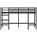 Struttura del letto loft per bambini Nero 99,5 x 190 cm Acciaio - Foto miniatura 5