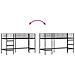 Struttura del letto loft per bambini Nero 99,5 x 190 cm Acciaio - Foto miniatura 9