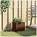 Fioriera da Giardino Marrone 36x30x32 cm in Polyrattan - Foto miniatura 3
