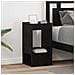 Tavolino 2 pcs Rovere Nero 30 x 30 x 56 cm Legno multistrato - Foto miniatura 2
