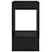 Tavolino 2 pcs Rovere Nero 30 x 30 x 56 cm Legno multistrato - Foto miniatura 6