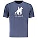 T-shirt blu a maniche corte US LARGE - Colore: Blu, Taglia: 2XL - Foto miniatura 1