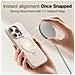 Cover per iPhone 16 Pro - TPU+PC+Silicone, Marfil, MagSafe - Foto miniatura 4