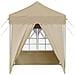 Tenda per feste a pop-up 195 x 195 x 245 cm Crema - Foto miniatura 7