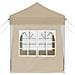Tenda per feste a pop-up 195 x 195 x 245 cm Crema - Foto miniatura 8
