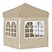 Tenda per feste a pop-up 195 x 195 x 245 cm Crema - Foto miniatura 9