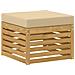 Set di divani da esterno 7 pcs Bianco e Beige Poliestere - Foto miniatura 5