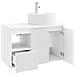 Set di mobili per il bagno 2 pz Bianco Lucido - Foto miniatura 5