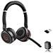 Cuffie Wireless Evolve 75 MS Stereo Bluetooth Colore Nero - Foto miniatura 1