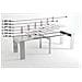Tavolo Consolle Allungabile Fino A 301cm, Bianco Lucido, Dimensioni Chiusa: 90 X 49 X 75 Cm. - Foto miniatura 3