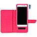 Custodia A Libro Universale Smartphone 6 Portacarte Fucsia Taglia Xl - Foto miniatura 4