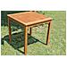 Set Tavolo Quadrato Fisso 80 X 80 Con 2 Sedie In Legno Di Acacia Per Esterno Giardino - Foto miniatura 2